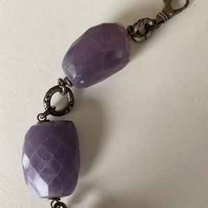 Amethyst bead necklace